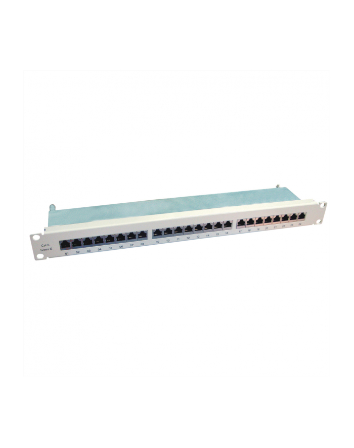 VALUE Panel krosowy Patch Panel Kat.6 24 porty STP szary główny