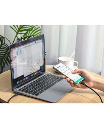 aukey CB-SCC241 silikonowy kabel USB-C - USB-C | 1m | 5A | 240 W PD