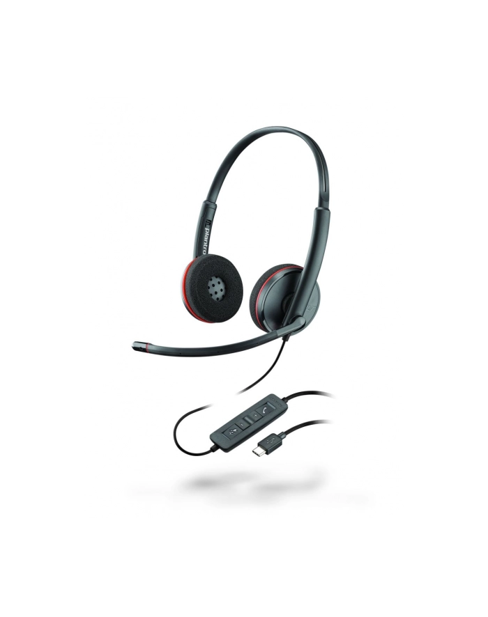 poly Słuchawki Blackwire 3220 USB-A/C  8X2J9A6 Czarne główny