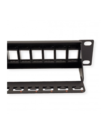 Rotronic Panel krosowniczy Roline Cat.6 zw. 24 p. UTP czar. (26.11.0357-5)