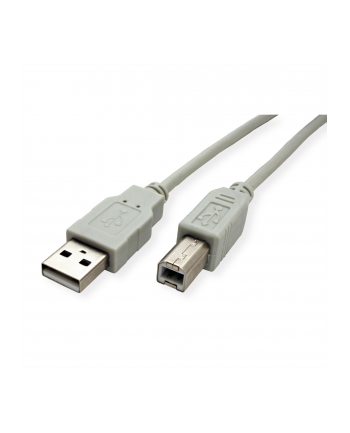VALUE Kabel USB 2.0 Typ A M - B M 0,8m grey