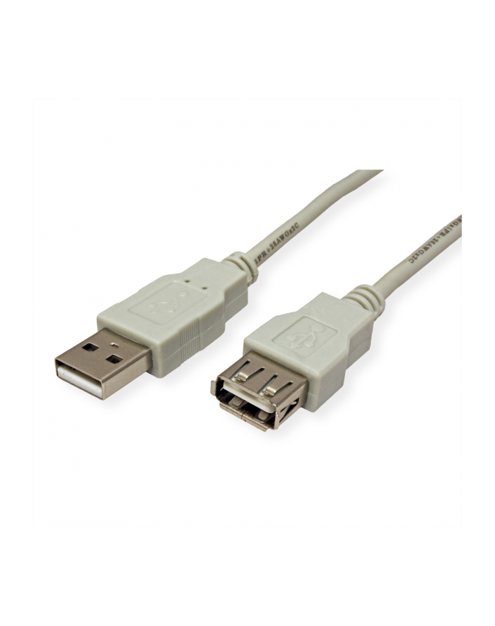 VALUE Kabel USB 2.0 Typ A M - A F 0,8m grey główny