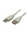 VALUE Kabel USB 2.0 Typ A M - A F 1,8m grey - nr 1
