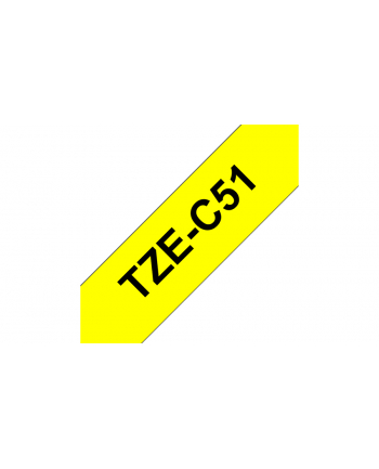 Bczerwonyher Etykieta Tape/yellow w Kolor: CZARNY overprint TZEC51 24m