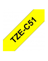 Bczerwonyher Etykieta Tape/yellow w Kolor: CZARNY overprint TZEC51 24m - nr 7