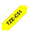 Bczerwonyher Etykieta Tape/yellow w Kolor: CZARNY overprint TZEC51 24m - nr 7