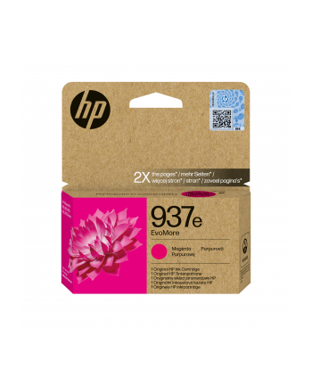 hp supplies ink HP INC Atrament HP 937e EvoMore Magenta Original Ink Car