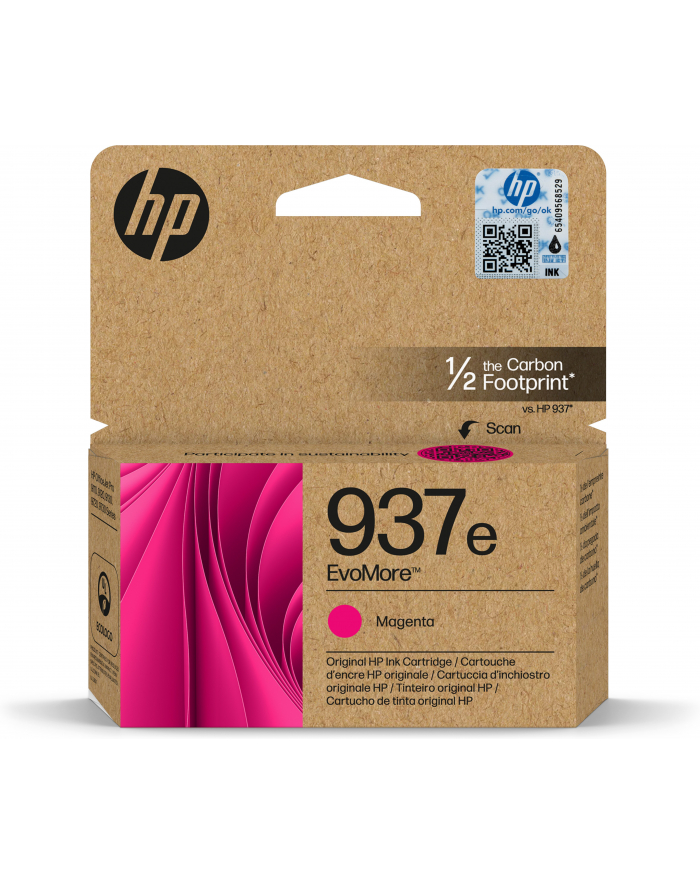 hp supplies ink HP INC Atrament HP 937e EvoMore Magenta Original Ink Car główny