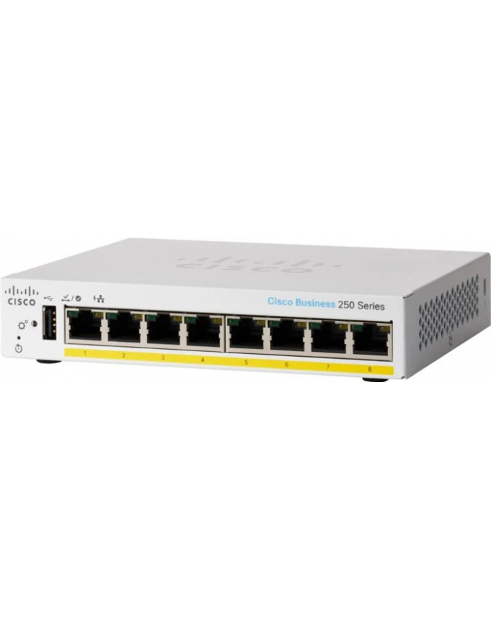 Cisco Przelacznik Refurb/CBS250 Smart 8p GE Desktop ExtPSU główny