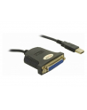 ADAPTER USB -> PORT DRUKARKOWY DB25PIN CZARNY - nr 1