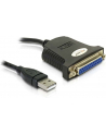 ADAPTER USB -> PORT DRUKARKOWY DB25PIN CZARNY - nr 22