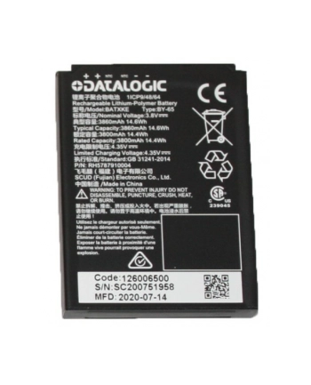 datalogic MEMOR K SPARE BATTERY 3800 MAH/.
