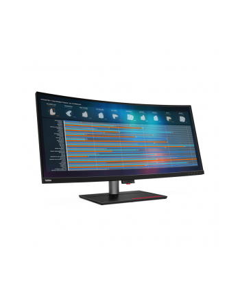 Lenovo Monitor ThinkVision 39.7 P40w-20 21:9 Panel IPS 5120 x 2160 Curved Lift USB Hub Daisy Chain Ethernet RJ45 Camera VGA DP HDMI