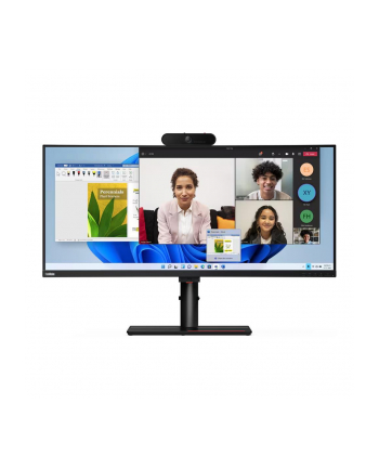Lenovo Monitor ThinkVision 39.7 P40w-20 21:9 Panel IPS 5120 x 2160 Curved Lift USB Hub Daisy Chain Ethernet RJ45 Camera VGA DP HDMI