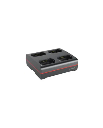 honeywell 4 bay 8675i device charger with power supply. Charges complete 8675i unit with battery installed. Region-specific cord ordered separately. nr 1
