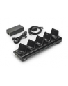 zebra 5-slot printer docking cradle; ZQ300 Series; includes power supply and (wersja europejska) power cord - nr 1