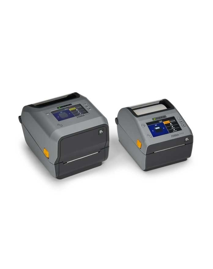 zebra Direct Thermal Printer ZD621; 203 dpi, USB, USB Host, Ethernet, Serial, 802.11ac, BT4, ROW, (wersja europejska) and UK Cords, Swiss Font, EZPL główny