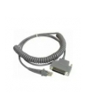 datalogic Cable, RS-232, 25P, Female, Coiled, CAB-363 (Power available on pin 9 of the connector or through external power supply), 6 ft. - nr 8