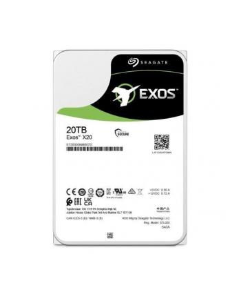 seagate EXOS X20 20TB SATA 3.5IN/7200RPM 6GB/S 512E/4KN