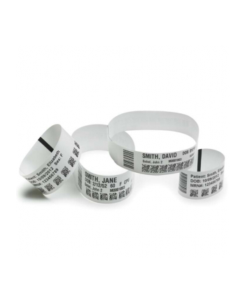 zebra Wristband, Synthetic, 1x11in(25.4x279.4mm);DT, Z-Band Ultra Soft Lam, Coated, Permanent Adhesive, 1in(25.4mm) core, 175/roll, 6/box, Pr nr 1