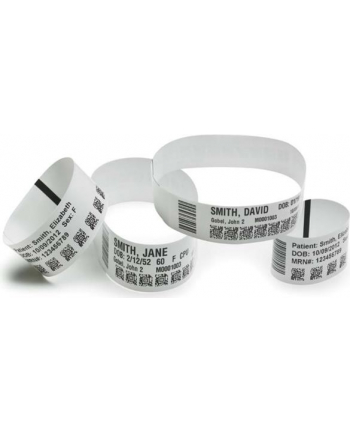 zebra Wristband, Synthetic, 1x11in(25.4x279.4mm);DT, Z-Band Ultra Soft Lam, Coated, Permanent Adhesive, 1in(25.4mm) core, 175/roll, 6/box, Pr nr 2