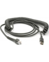 datalogic Cable, USB, Type A, Coiled, 3.6 m, CAB-467, 12 ft. - nr 1