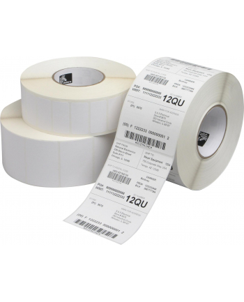 zebra Label, Paper, 100x100mm; Thermal Transfer, Z-Perform 1000T, Uncoated, Permanent Adhesive, 76mm Core