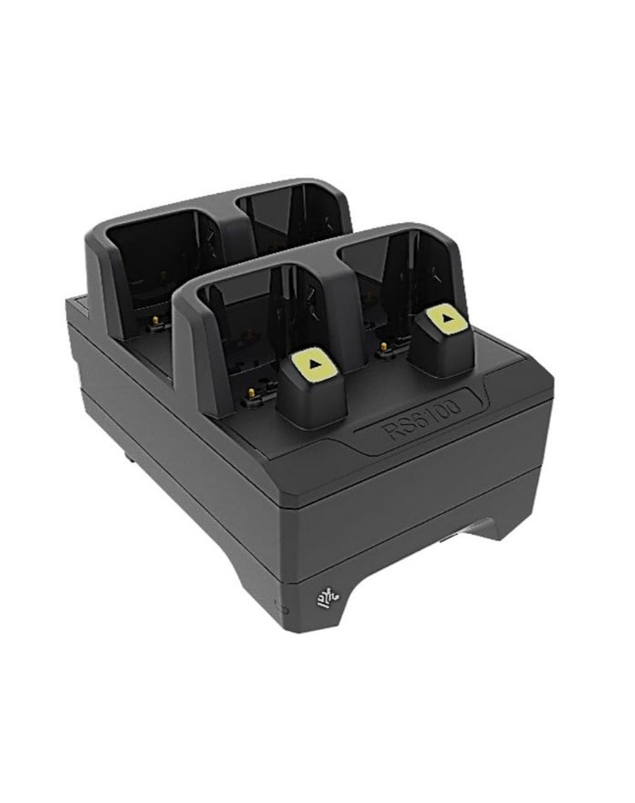 zebra evm RS6100  4-Slot Ring Scanner Charger, . Requires PWR-BGA12V50W0WW,  CBL-DC-388A1-01 and  AC line cord, sold separately. główny