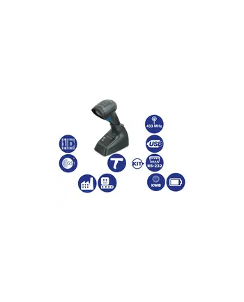 datalogic QuickScan Mobile QM2131, 433 MHz, Kit, RS-232, Linear Imager, Black (Kit inc. Imager, Base Station, 90G000008 Cable, 8-0935 Power Supply and 6003-0940 Line Cord.)