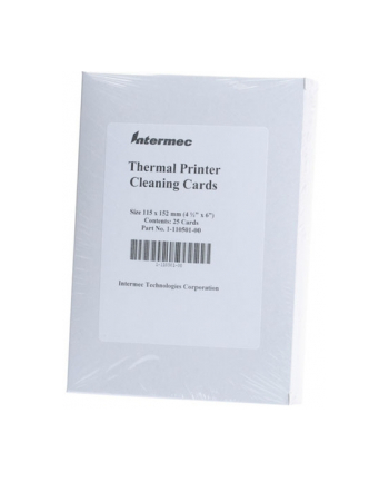 honeywell Cleaning card for 4´ wide Industrial Printers, 25 cards per carton