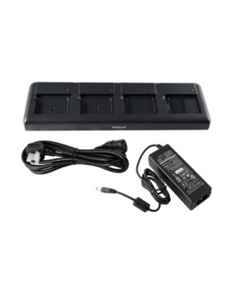 honeywell ScanPal EDA50K Quad Charger - (wersja europejska) Kit. Four-slot battery charging station. Includes (wersja europejska) power cord and power supply.