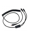 honeywell Cable: KBW, Kolor: CZARNY, PS2, 3m (9.8´), coiled, 5 V external power with option for host power - nr 1