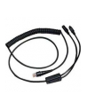 honeywell Cable: KBW, Kolor: CZARNY, PS2, 3m (9.8´), coiled, 5 V external power with option for host power - nr 2