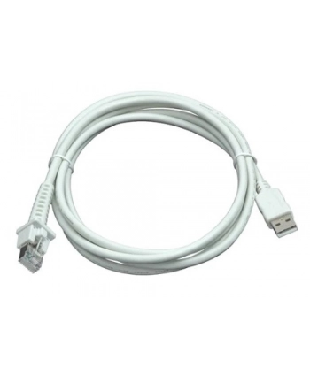 datalogic Cable, USB, Type A, TPUW, Straight, 2M, White