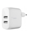 belkin DUAL USB-A CHARGER/W/LIGHTNING CABLE 1M 24W WHITE - nr 6