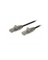 startech CAT6 CABLE - 1 M - BLACK/SLIM RJ45 1M BLACK - nr 1