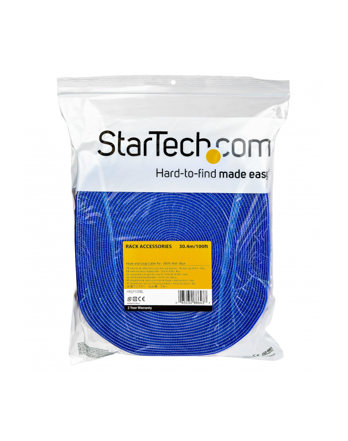 startech HOOK AND LOOP ROLL 100FT./- BLUE - RESUABLE główny