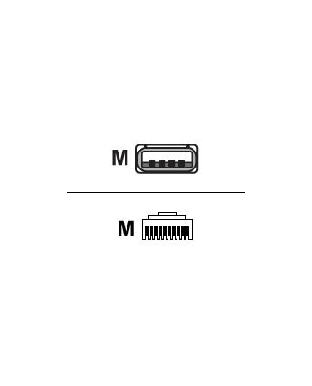 datalogic Cable, USB, Type A, Power Off Terninal, 2 m