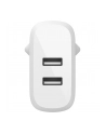belkin DUAL USB-A CHARGER/W/USB-C CABLE 1M 24W WHITE - nr 12