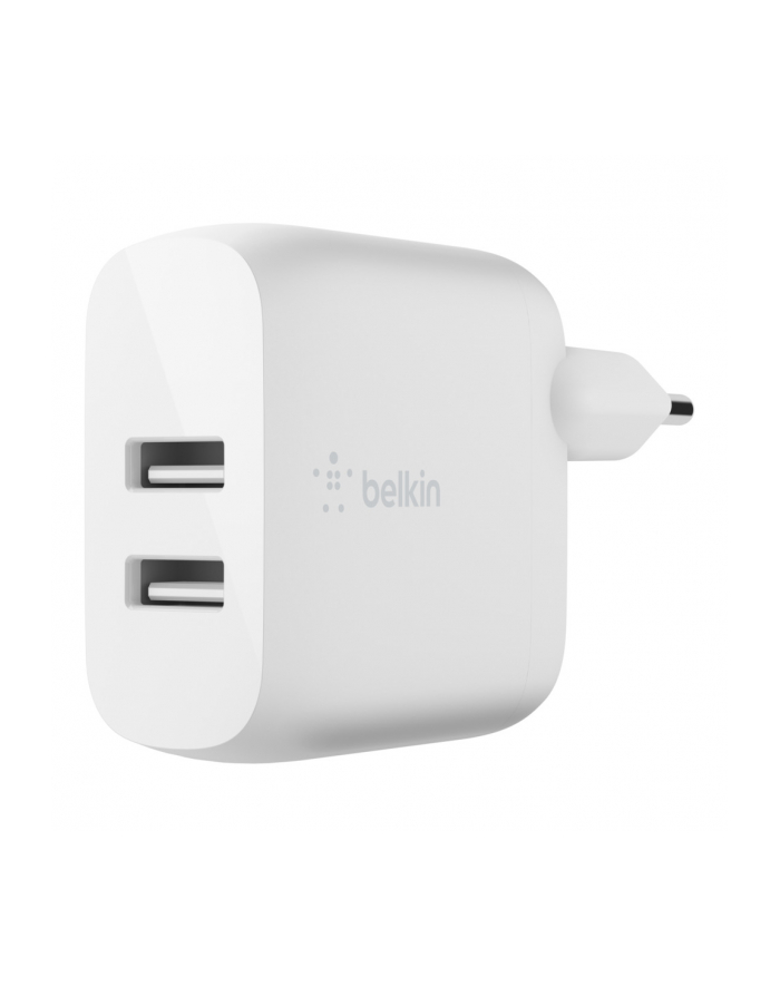belkin DUAL USB-A CHARGER/W/USB-C CABLE 1M 24W WHITE główny