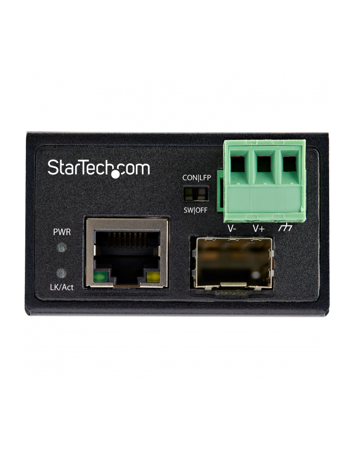 startech INDUSTRIAL FIBER TO ETHERNET/CONVERTER 100MBPS SFP TO RJ45 główny