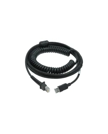 datalogic CABL USB TYPE A TPUW COILED PWR/OFF TERMINAL 5M BLK PWR