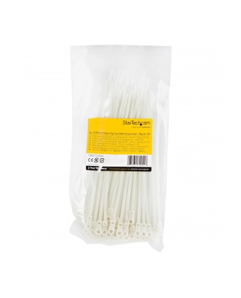 startech 100 PACK OF PLASTIC ZIP TIES/WITH SCREW HOLE 9