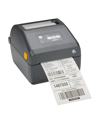 zebra Thermal Transfer Cartridge Printer ZD421; 300 dpi, USB, USB Host, Ethernet, BTLE5, (wersja europejska) and UK Cords, Swiss Font, EZPL