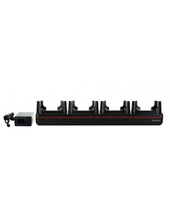 honeywell CT40 non-booted charger. Kit includes 4 bay charger, power supply, (wersja europejska) power cord.