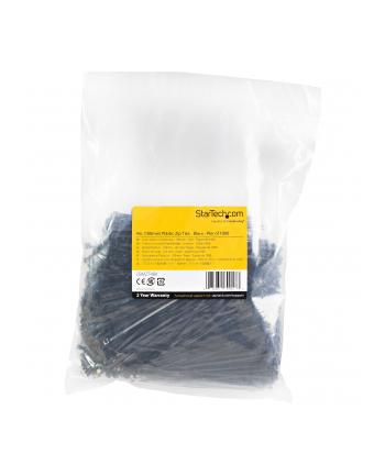 startech 1000 PACK 4 CABLE TIES -BLACK/NYLON ZIP TIE WRAPS UL TAA