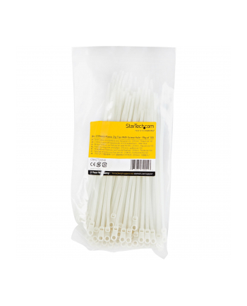 startech 100 PACK OF PLASTIC ZIP TIES/WITH SCREW HOLE 9