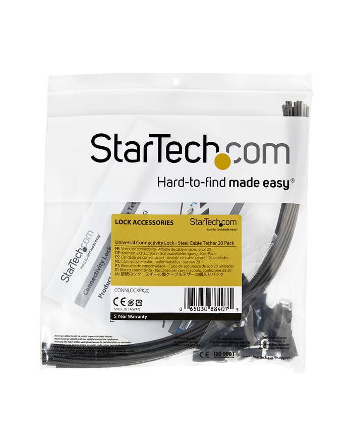 startech SECURITY TETHER CABLES 20 PACK/STEEL CABLE/ADAPTER TETHERS główny