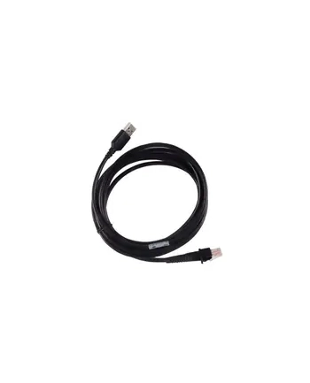 datalogic Cable, USB, Type A, External Power, High Current, PVCW, Straight, 1.2M, Black (for use with WLC4X90 Wireless Charging Base Station)