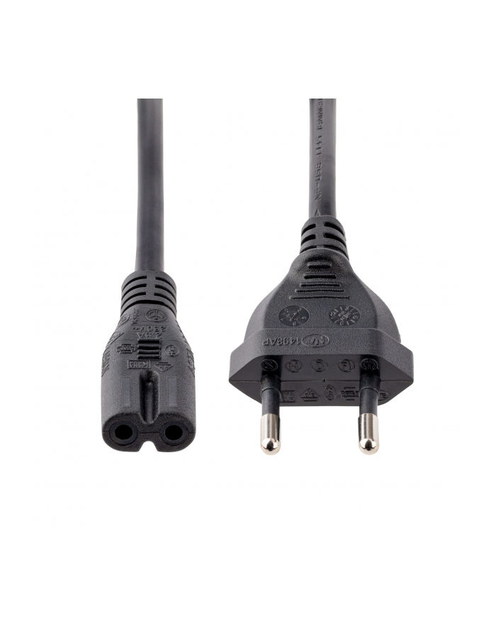 startech LAPTOP POWER CORD - 18 AWG/(wersja europejska) PLUG TO C7 - 18AWG główny